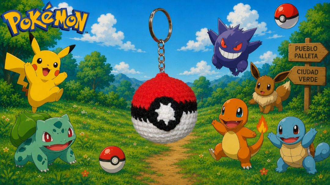 Llavero de Pokémon- pokebola