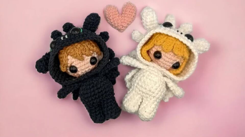 Chimuelo y Furia - Amigurumi