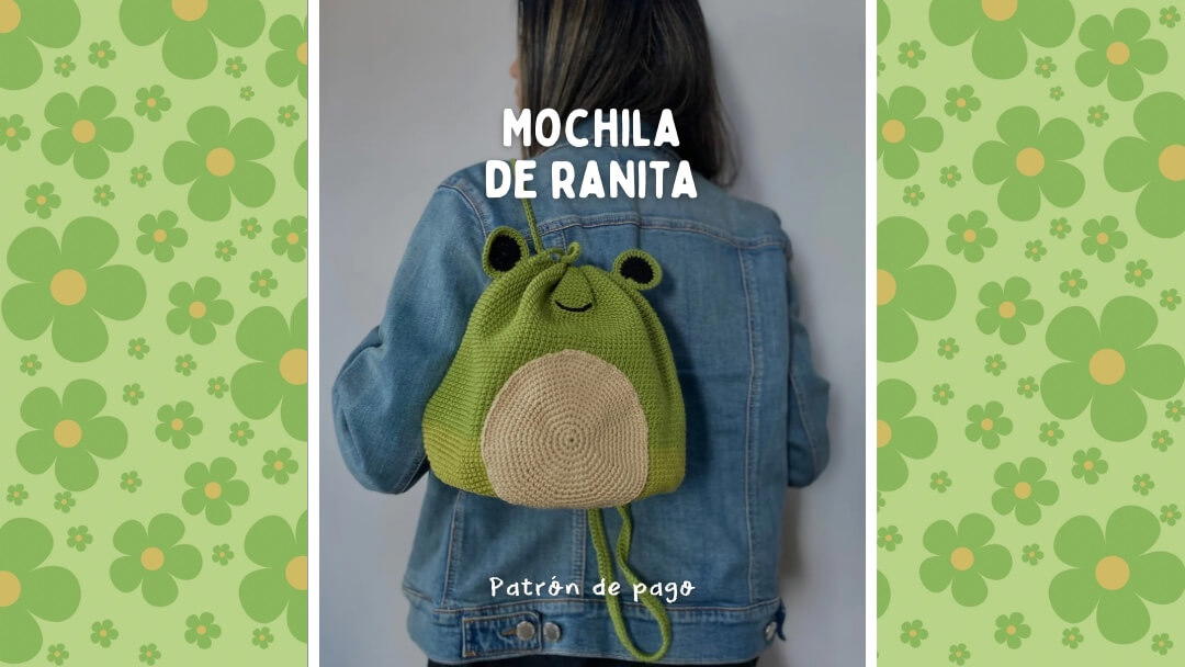 Patrón PDF Mochila de ranita