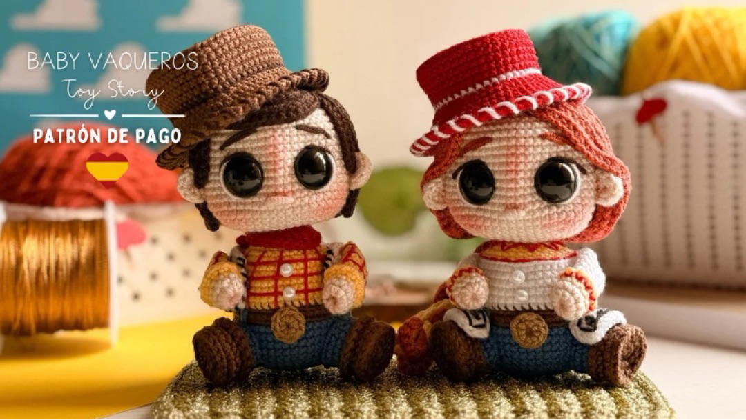 Patrón PDF Baby vaqueros 🤠🩵