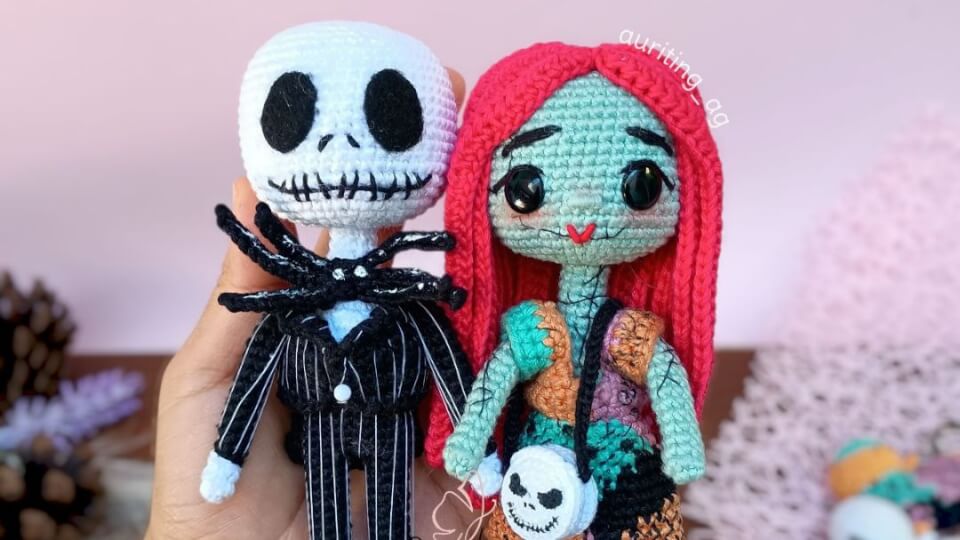 Jack Skellington 🖤 y Sally 🩵