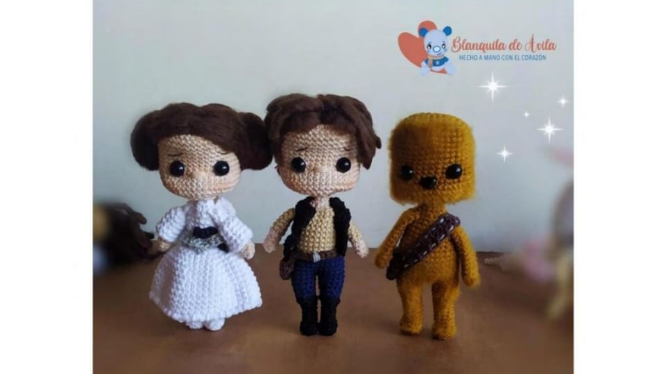 Leia Han Solo y Chew