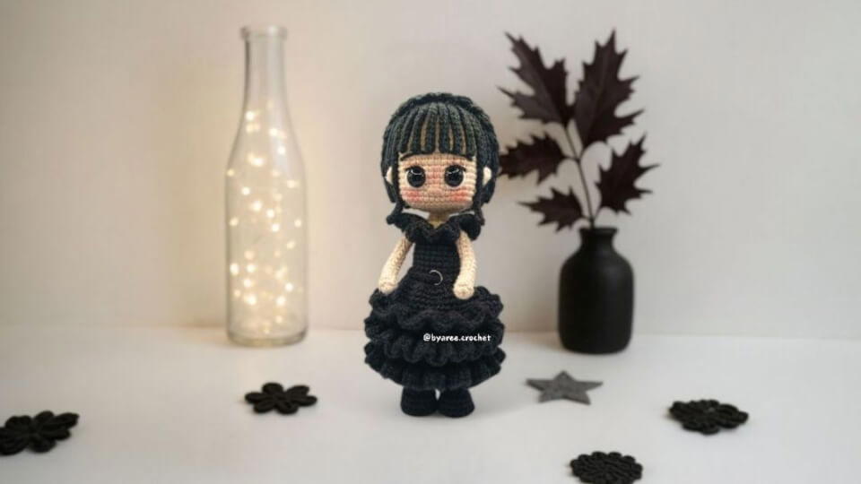 Merlina Addams - Vestido Negro