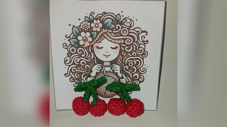 Aretes de Mini cerecitas 🍒