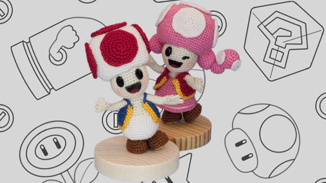 Patrón Toad y Toadette