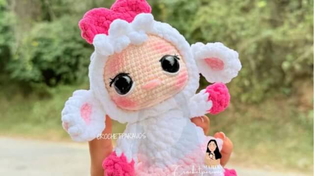 Mini Lambie por Crochetparavos