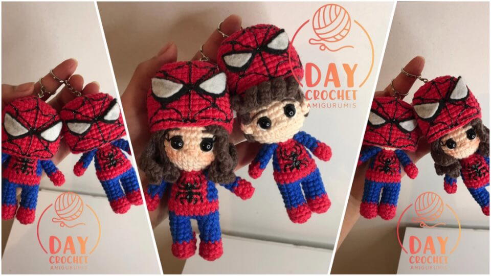 Spider Chico y Chica ❤️💙