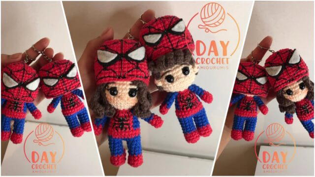 Spider Chico y Chica ❤️💙