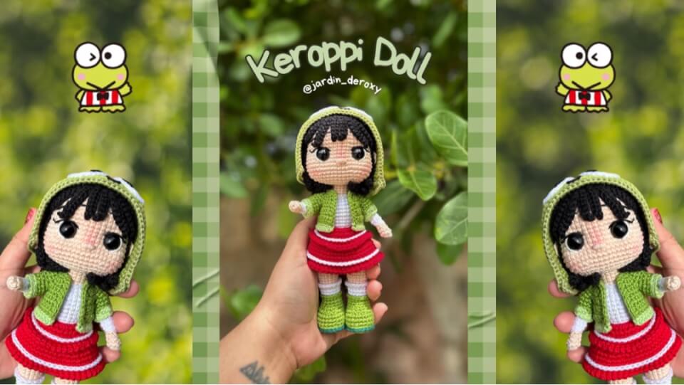 Keroppi Doll - Patrón ESP