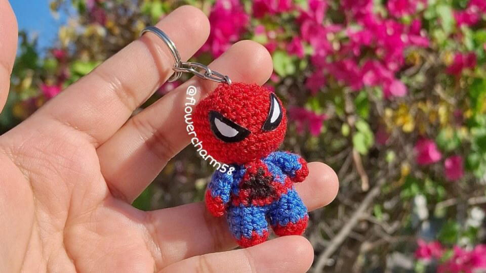 Chaveiro mini do Homem-Aranha