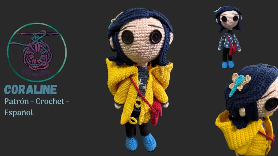 Patrón Coraline a crochet