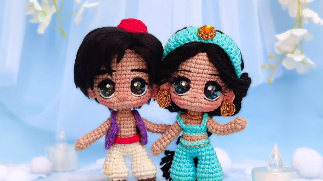 Aladdín y Jazmín Babies 🧞♂️✨