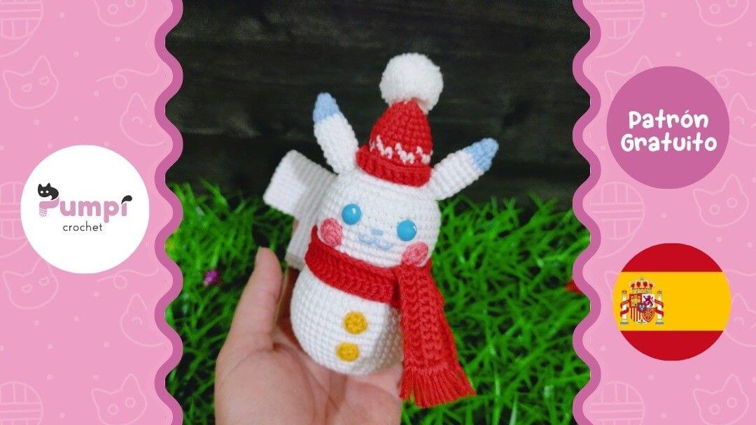 Pikachu Muñeco de Nieve