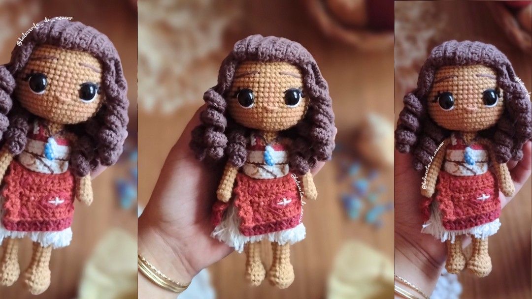 Moana - Patrón Amigurumi