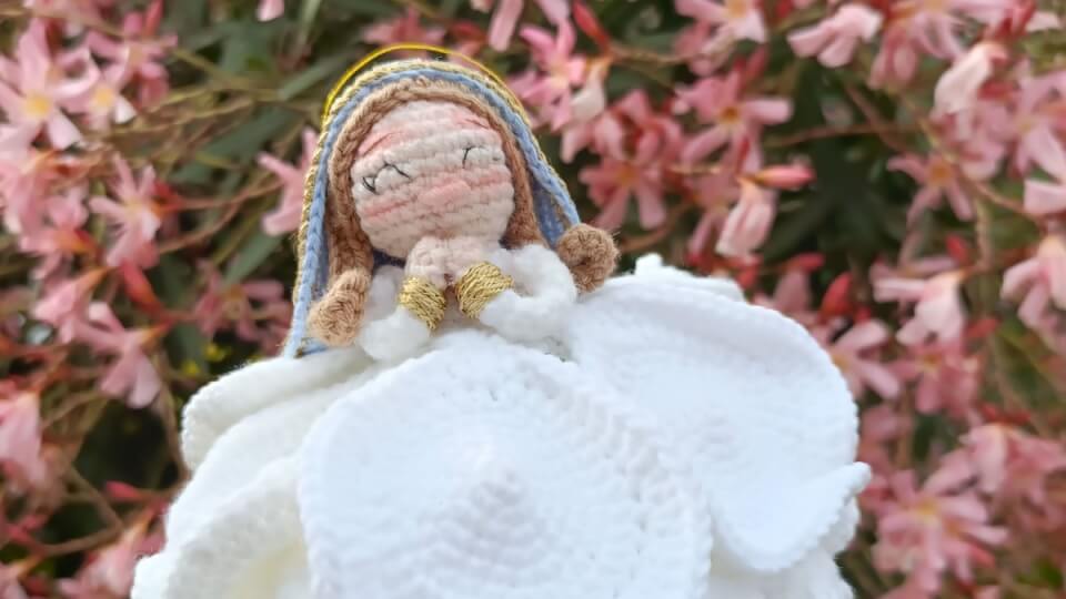 Virgen María Rosa Reversible