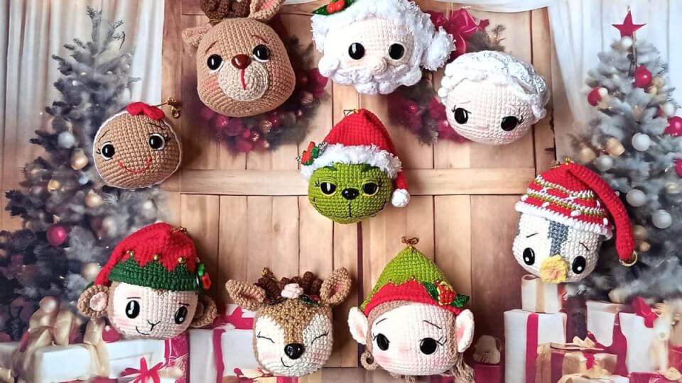 Esferas Navideñas a crochet