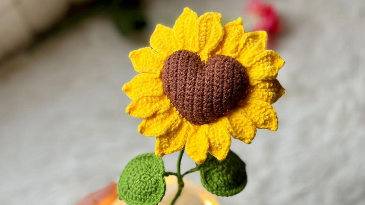 Girasol en forma de Corazón 