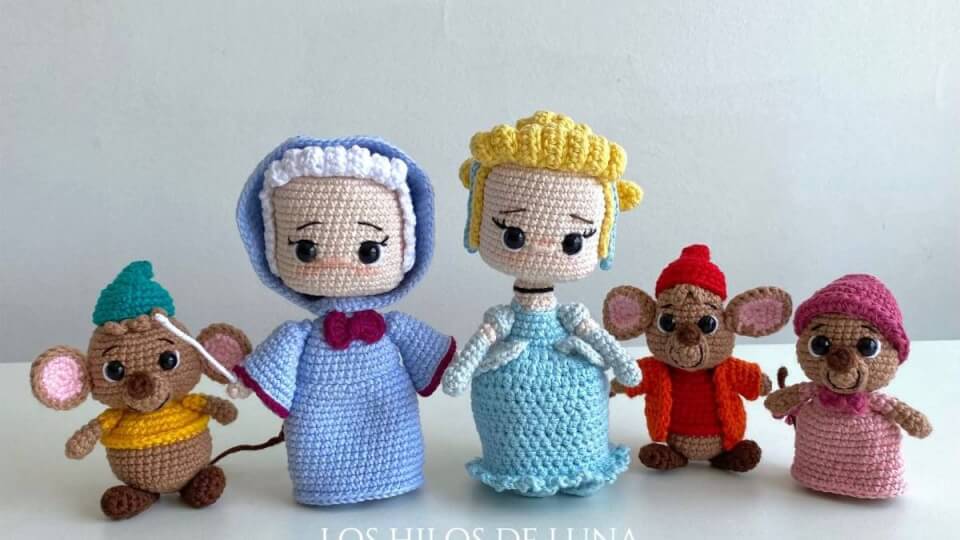 COLECCION CENICIENTA AMIGURUMI
