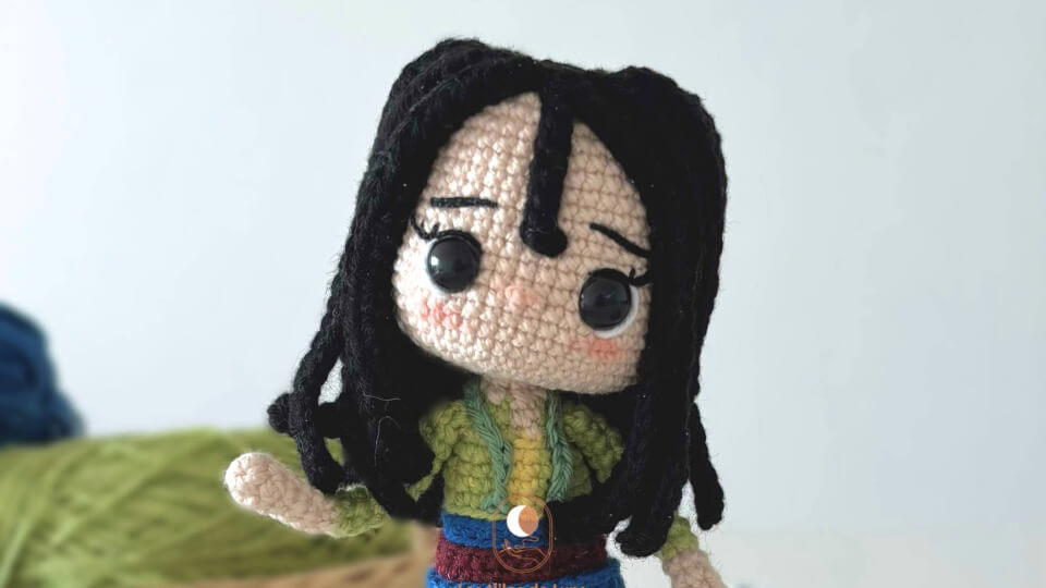 Mulan patrón amigurumi