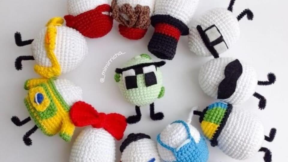 Set de tiernos huevitos qsmp