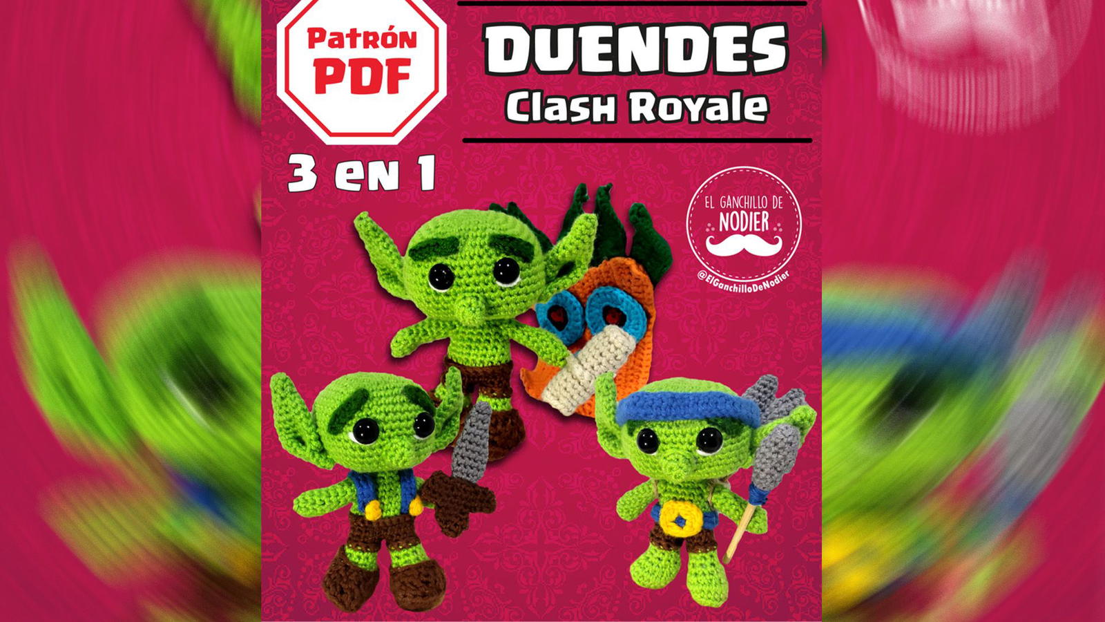 3 Duendes Clash Royale 12 cm