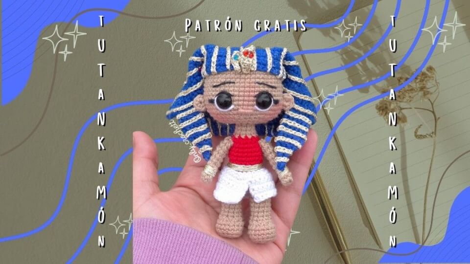 Rey Tutankamón Amigurumi