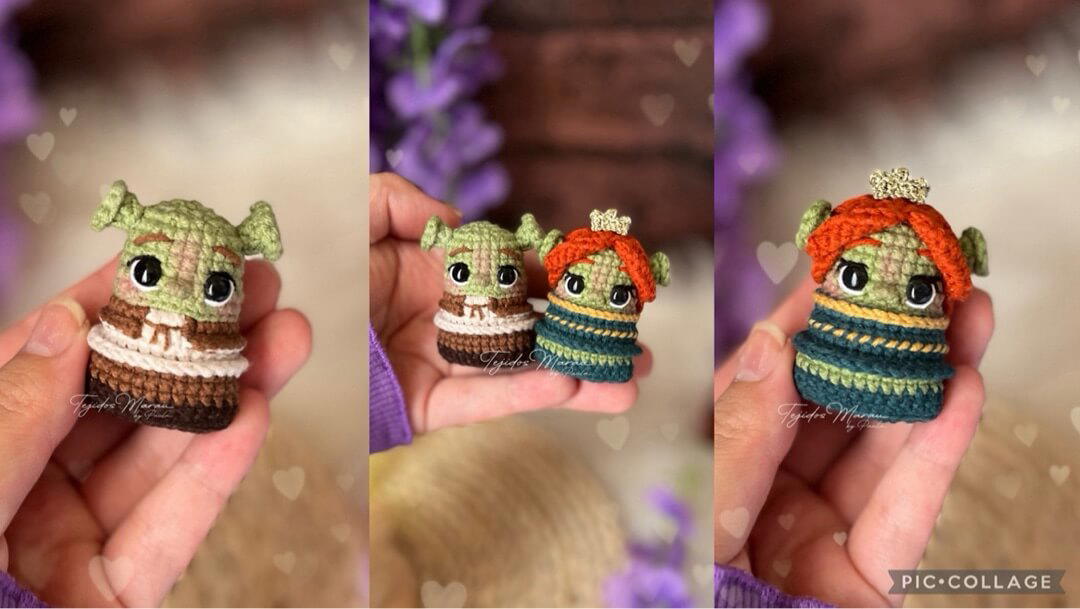 Dúo Shrek y Fiona Minipockets