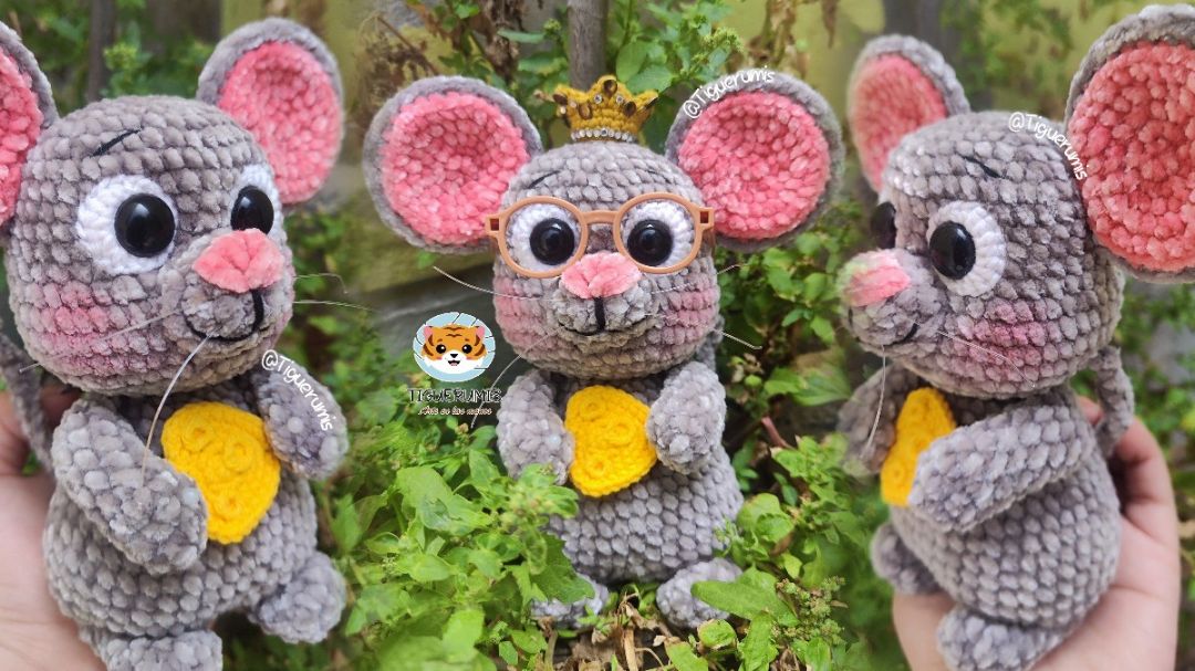 Tierno ratoncito de chenille