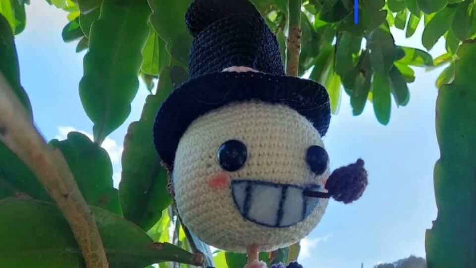 Cabeza de nabo amigurumi
