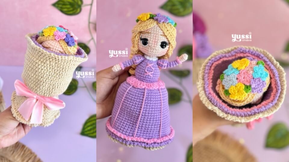 Rapunzel ramo reversible 💐