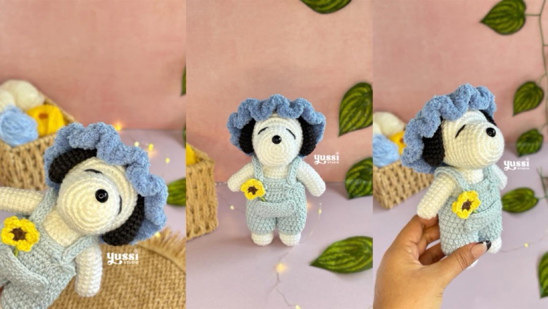 Snoopy jardinero | Patrón 🪴